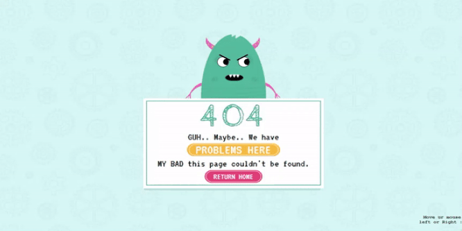 404 PAGE – CSS CHARACTER