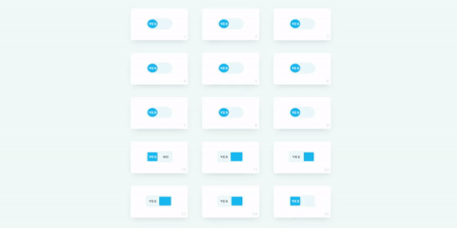 PURE CSS TOGGLE BUTTONS | ON-OFF SWITCHES