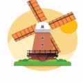 RESPONSIVE AND ANIMATED WINDMILL