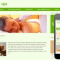 Health Spa Beauty Parlour Mobile Website Template