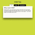CSS TAB