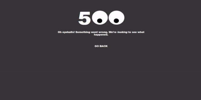 500 ERROR PAGE