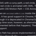 CSS MOTION PATH IN AN SVG