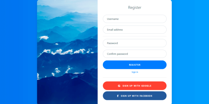 BOOTSTRAP REGISTRATION PAGE WITH FLOATING LABELS