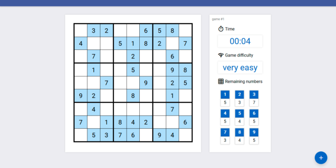 SUDOKU WITH MATERIAL DESIGN