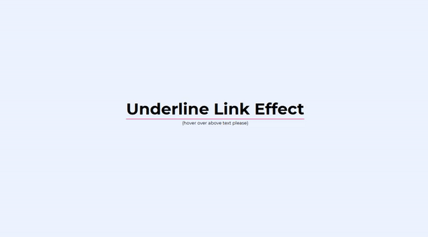UNDERLINE LINK EFFECT
