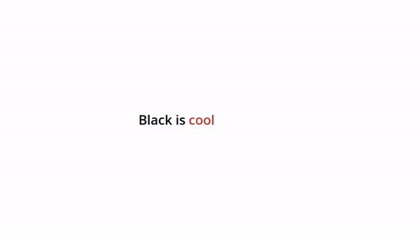BLACK IS…