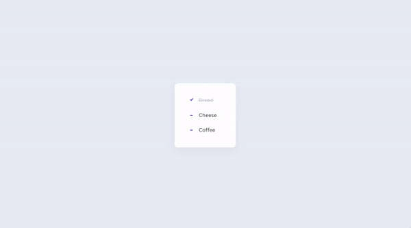 CHECKLIST ANIMATION – ONLY CSS