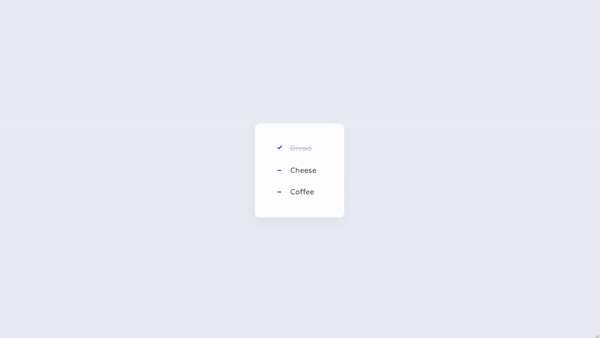 CHECKLIST ANIMATION - ONLY CSS