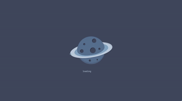 PURE CSS PLANET LOADER ANIMATION