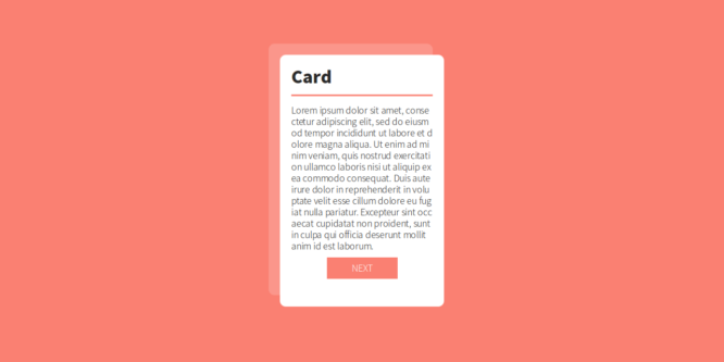 SIMPLE CSS CARD
