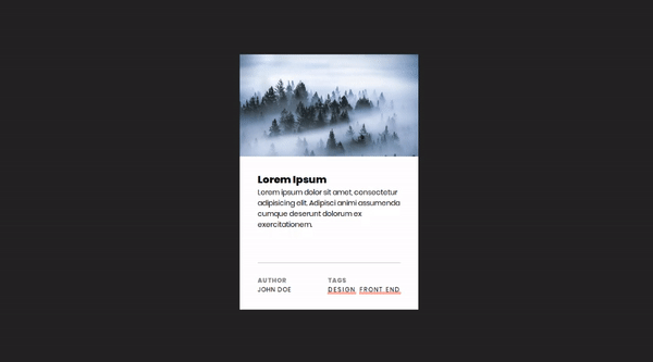 CARD HOVER EFFECT WITH CUBIC BEZIER