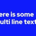 MULTI LINE TEXT FAT UNDERLINE HOVER