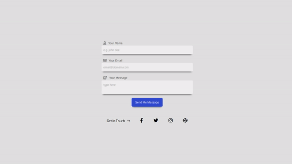 RESPONSIVE CONTACT FORM