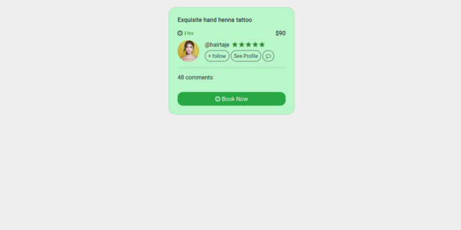 BOOTSTRAP 5 USER PROFILE CARD WITH BUTTONS