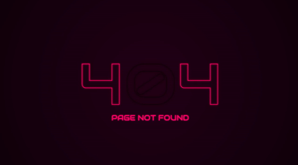 NEON – 404 PAGE NOT FOUND