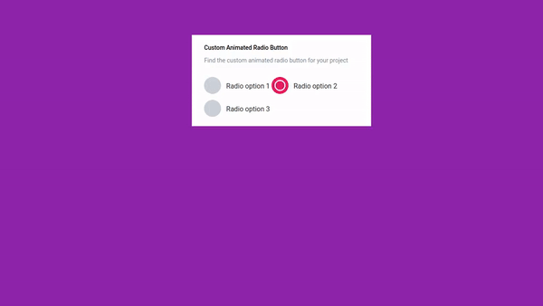 BOOTSTRAP 4 CUSTOM RADIO BUTTON WITH ANIMATION RIPPLE EFFECT