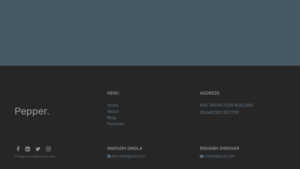 BOOTSTRAP 4 SIMPLE FOOTER