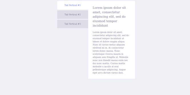 BOOTSTRAP 4 SIMPLE VERTICAL TABS WITH FONTS