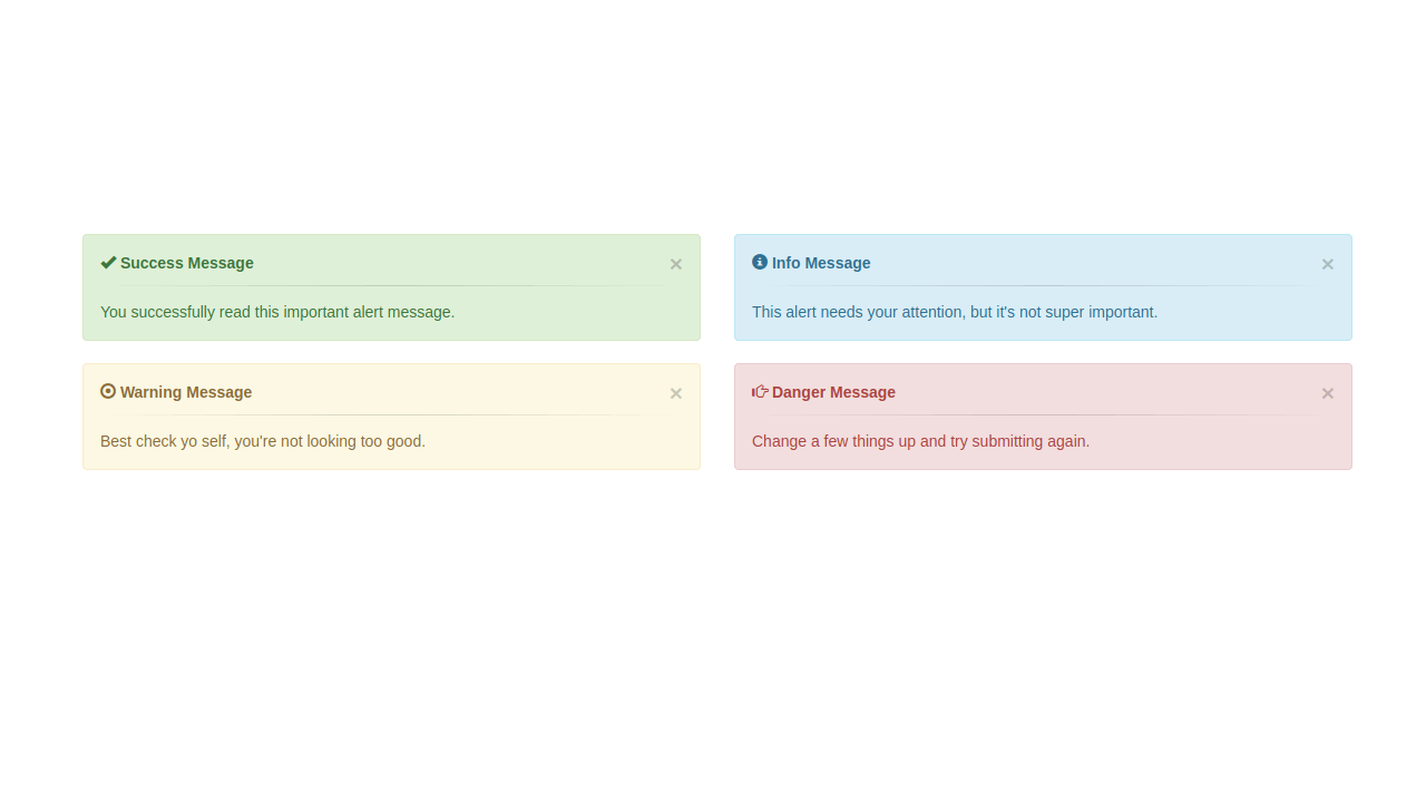 ALERTS MESSAGES