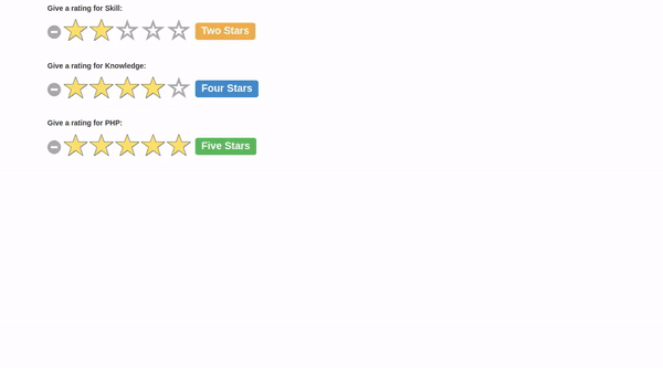 BOOTSTRAP RATING STARS