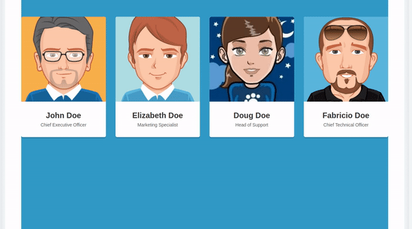 MEET OUR TEAM WITH HOVER EFFECT