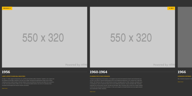 RESPONSIVE HORIZONTAL TIMELINE USING BOOTSTRAP AND SLICK