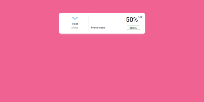 BOOTSTRAP 4 ECOMMERCE COUPONS