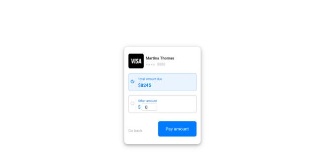 BOOTSTRAP 4 PAYMENT CARD