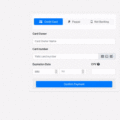 BOOTSTRAP 4 PAYMENT FORM