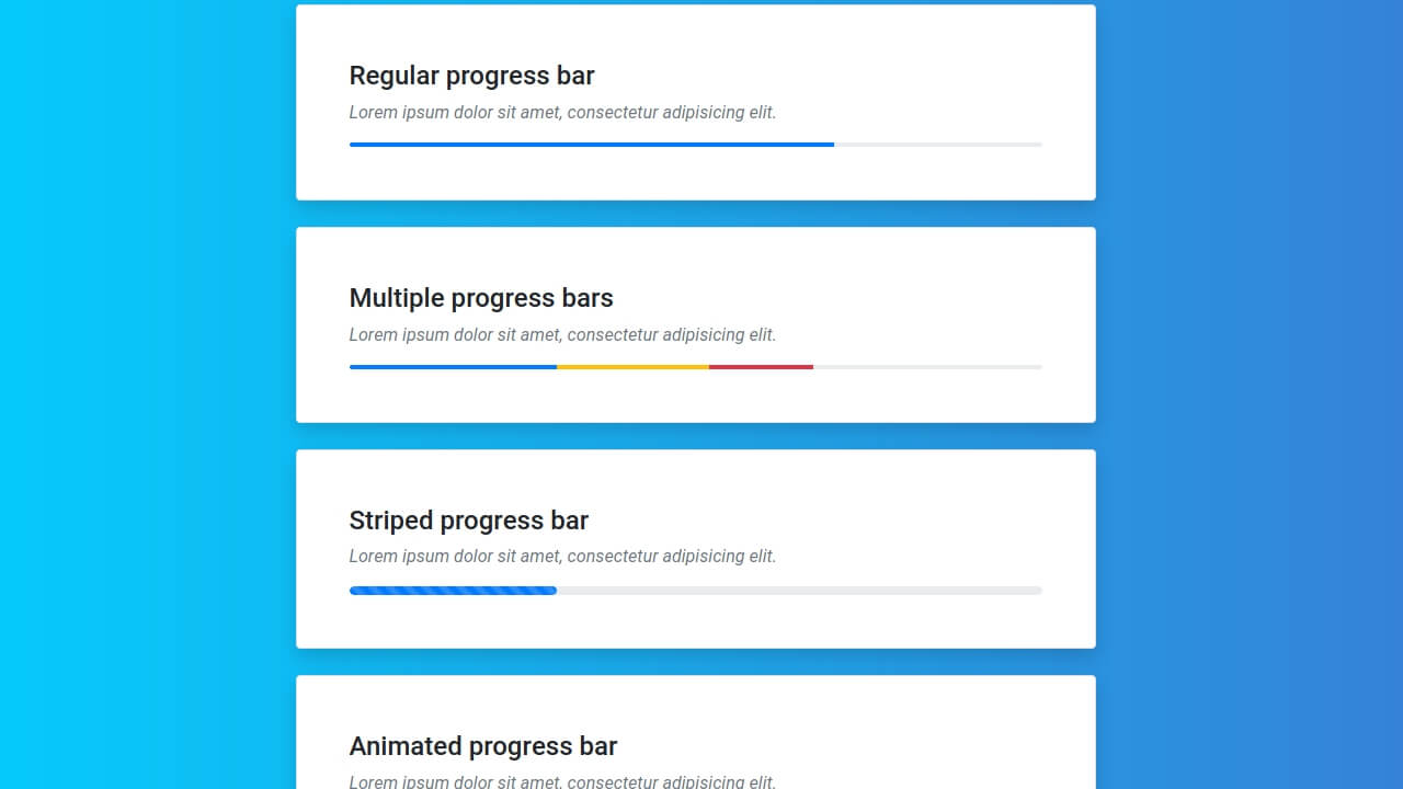 Bootstrap 4 Progress Bar With 6 Examples vrogue.co