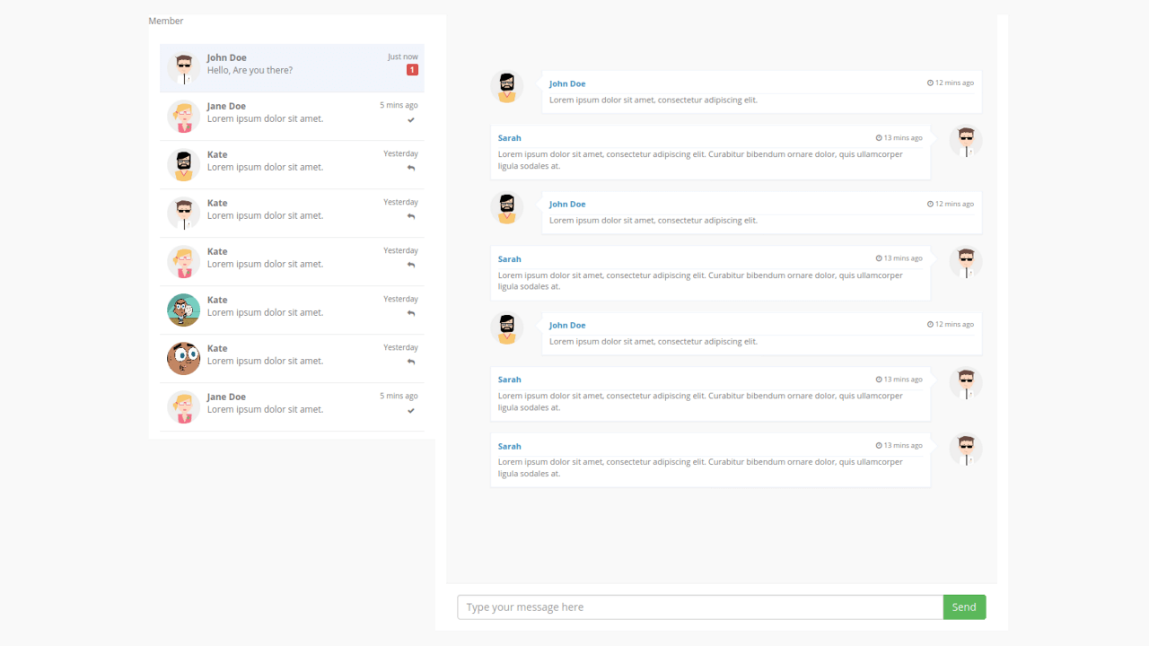 BOOTSTRAP CHAT ROOM