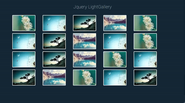 BOOTSTRAP LIGHT GALLERY USING JQUERY