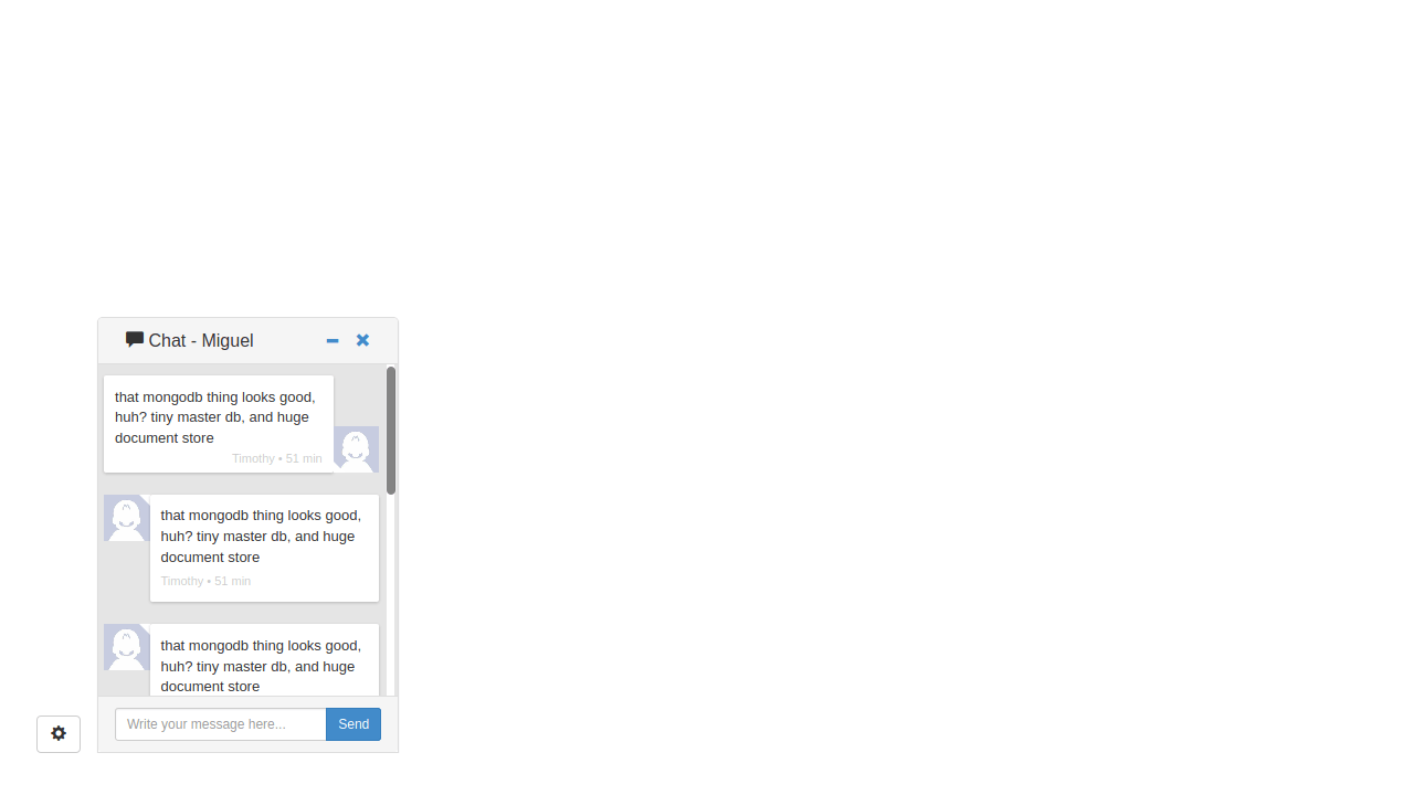 BOOTSTRAP LIKE HANGOUT CHAT