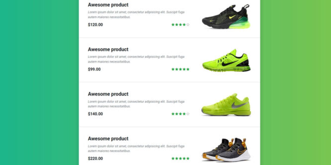 BOOTSTRAP PRODUCTS LIST