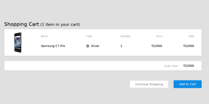 BOOTSTRAP 4 ECOMMERCE SHOPPING CART