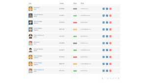BOOTSTRAP USER LIST PAGE