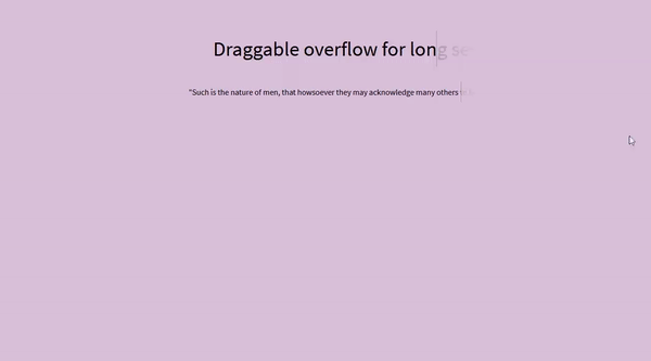 DRAGGABLE OVERFLOW