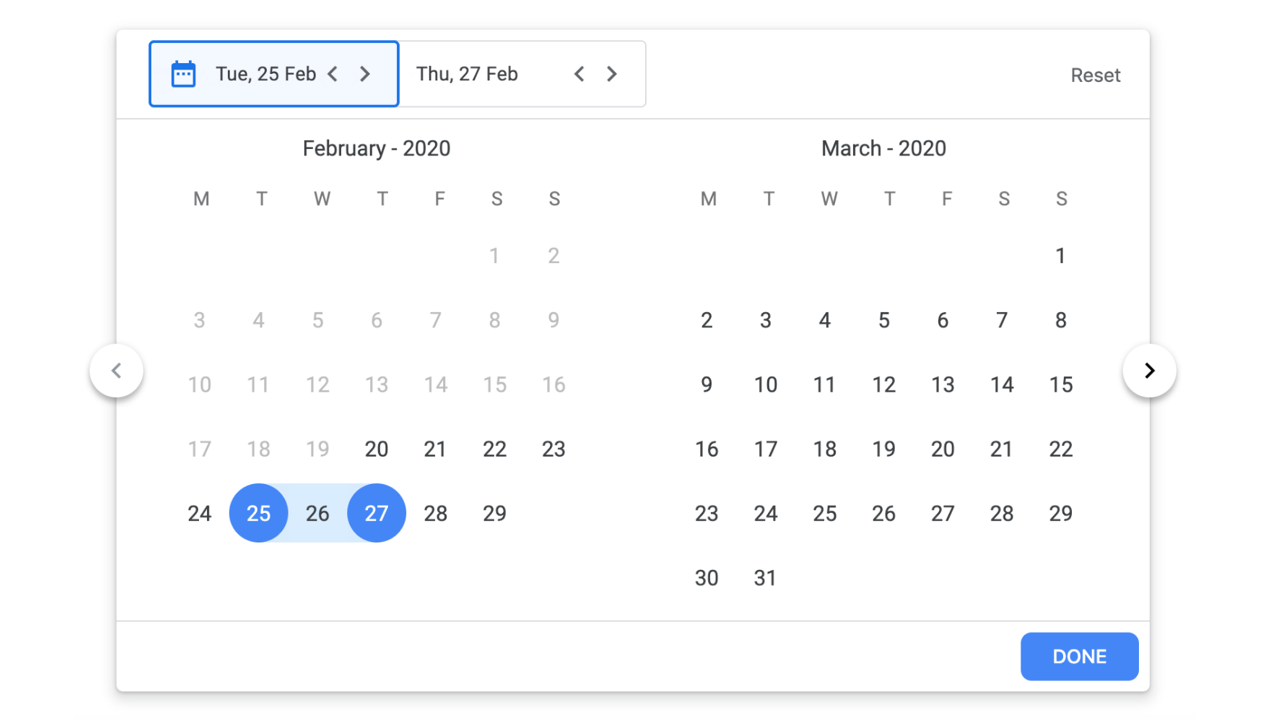 react-google-flight-datepicker