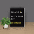 CSS EDITABLE LETTER BOARD