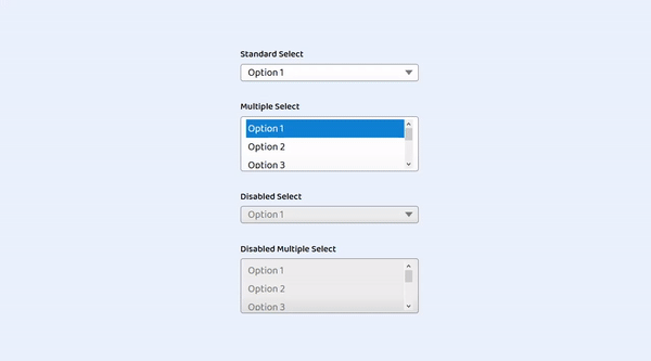 CUSTOM SELECT FIELD STYLING WITH ONLY CSS