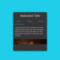JQUERY TABS – DYNAMIC ANIMATED LINE