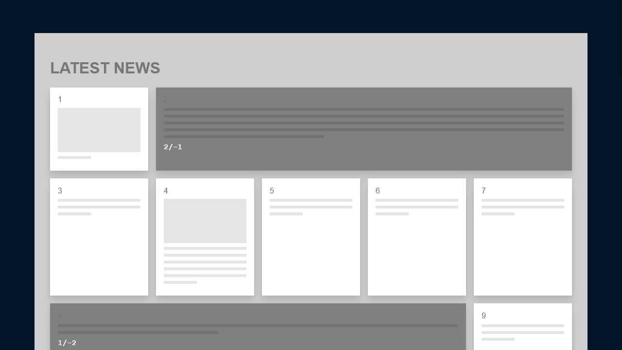 RESPONSIVE GRID - NEWS PAGE