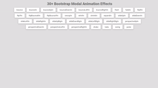 30+ BOOTSTRAP MODAL ANIMATION EFFECTS