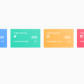 BOOTSTRAP GRADIENTS DASHBOARD CARDS