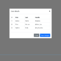 BOOTSTRAP 5 TABLE INSIDE MODAL TEMPLATE
