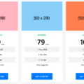 PRICING TABLE WITH IMAGES