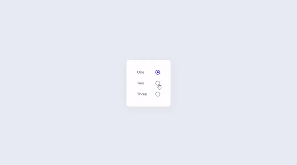 RADIO BUTTON ANIMATION – ONLY CSS