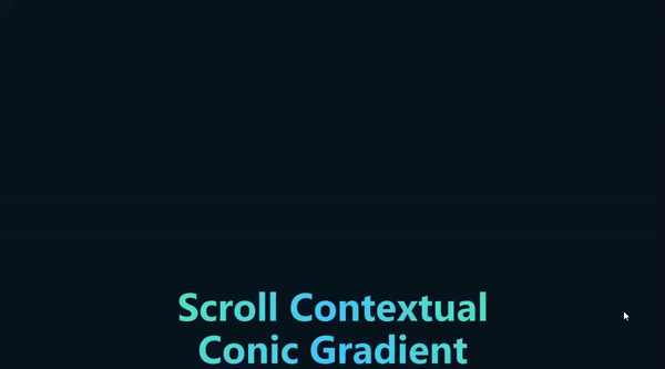 CSS FIXED CONIC FILL