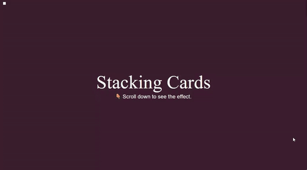 STACKING CARDS